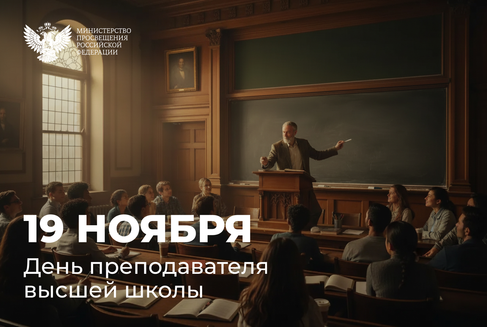 Поздравление Министра просвещения Сергея Кравцова с Днем преподавателя высшей школы