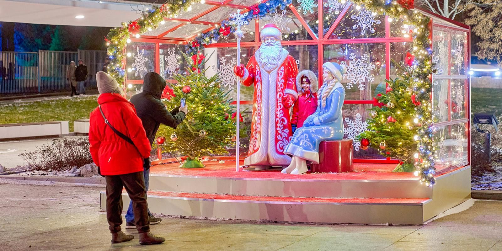 Новогодняя площадка на Воробьевых горах представила программу на зимние каникулы