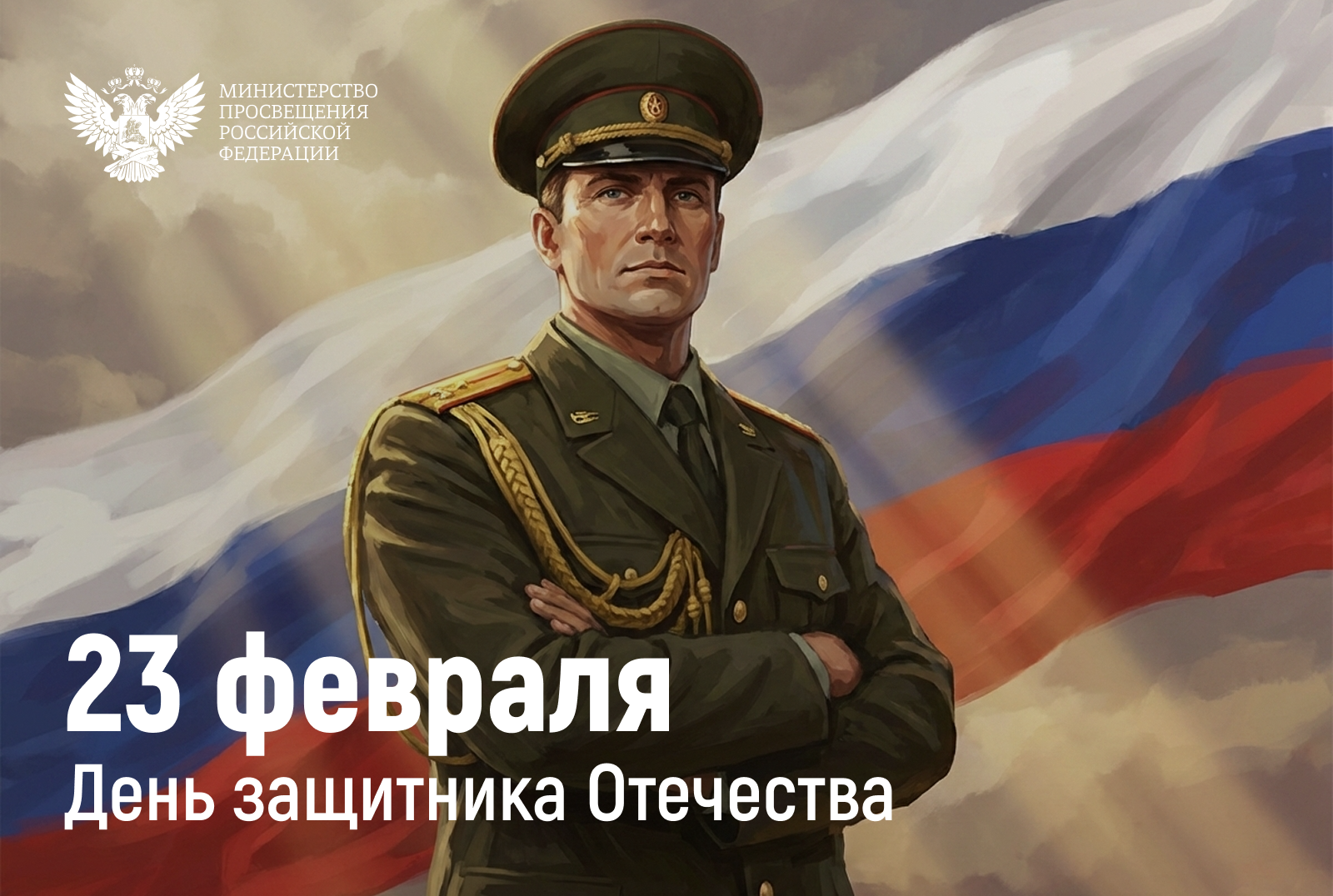 Поздравление Министра просвещения Российской Федерации Сергея Кравцова с Днем защитника Отечества