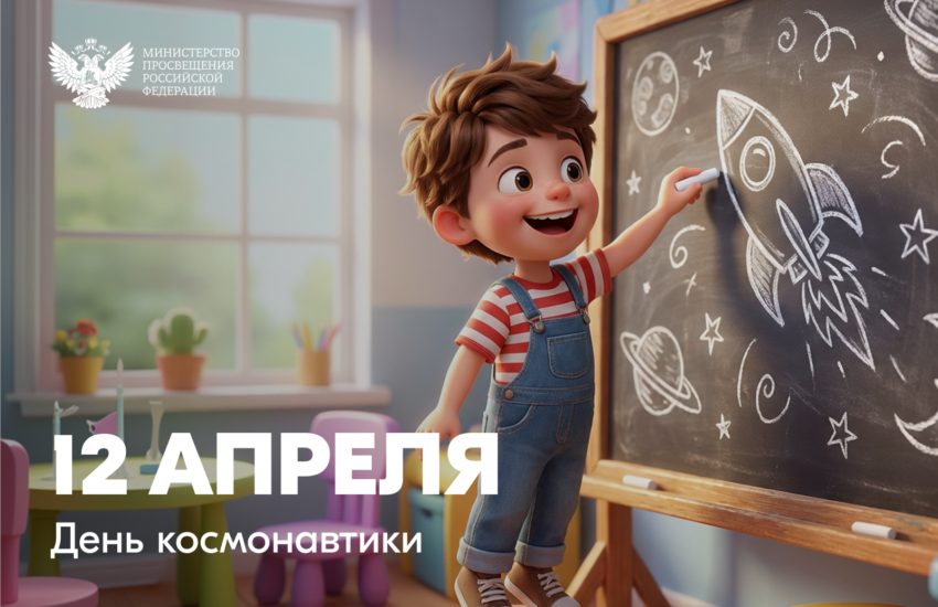 Поздравление Министра просвещения Российской Федерации Сергея Кравцова с Днем космонавтики